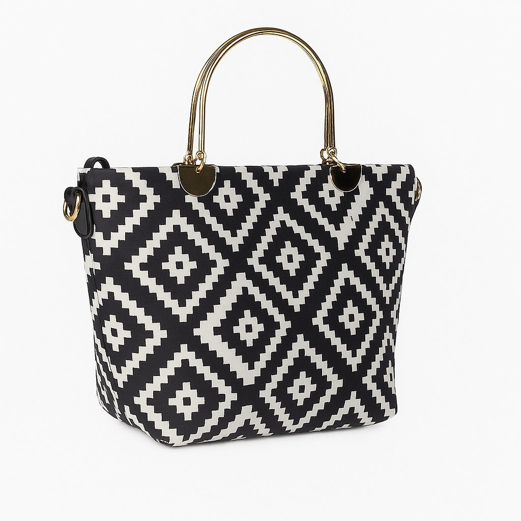 Trendy Geometric Pattern Handbag