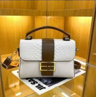 Stylish Two-Tone Shoulder Bag