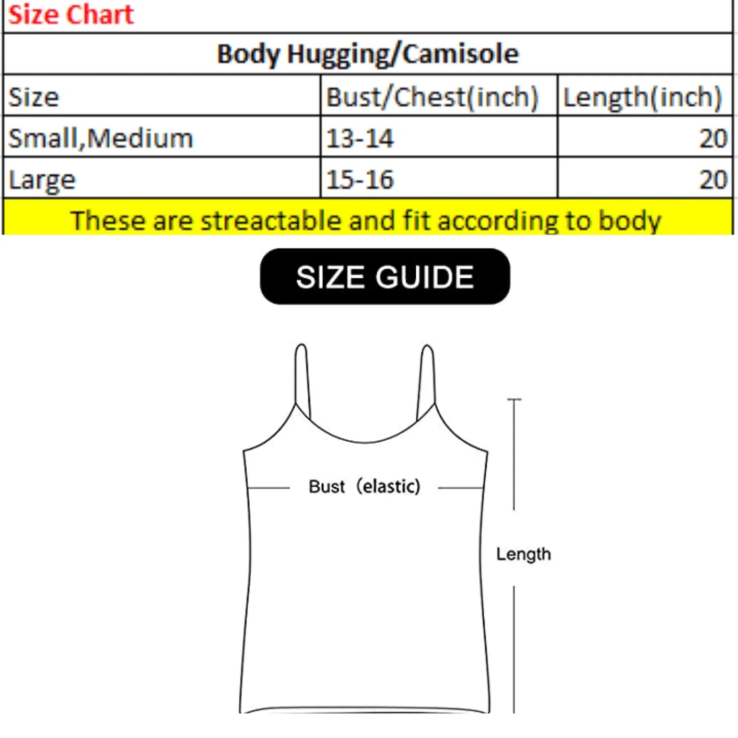 Pack of 3 Camisoles