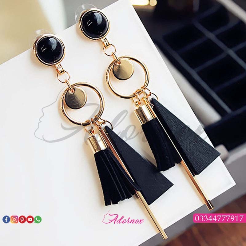 Black Bell Earring