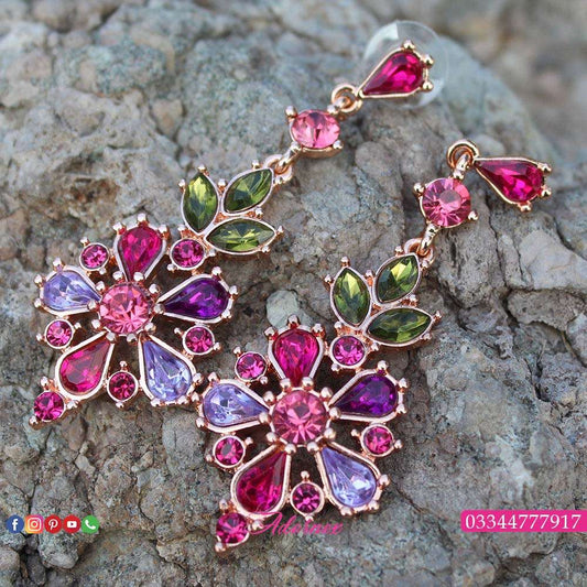 Multicolor Flake Earring