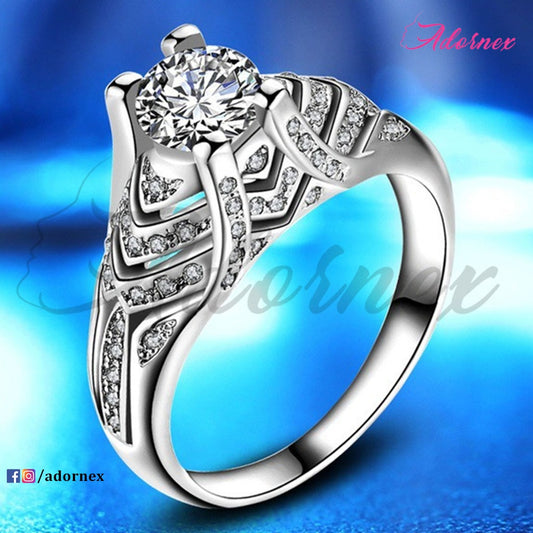 Elegant Zircon Ring - 6