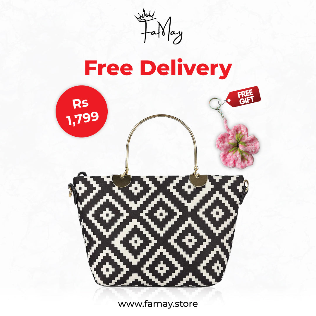Trendy Geometric Pattern Handbag