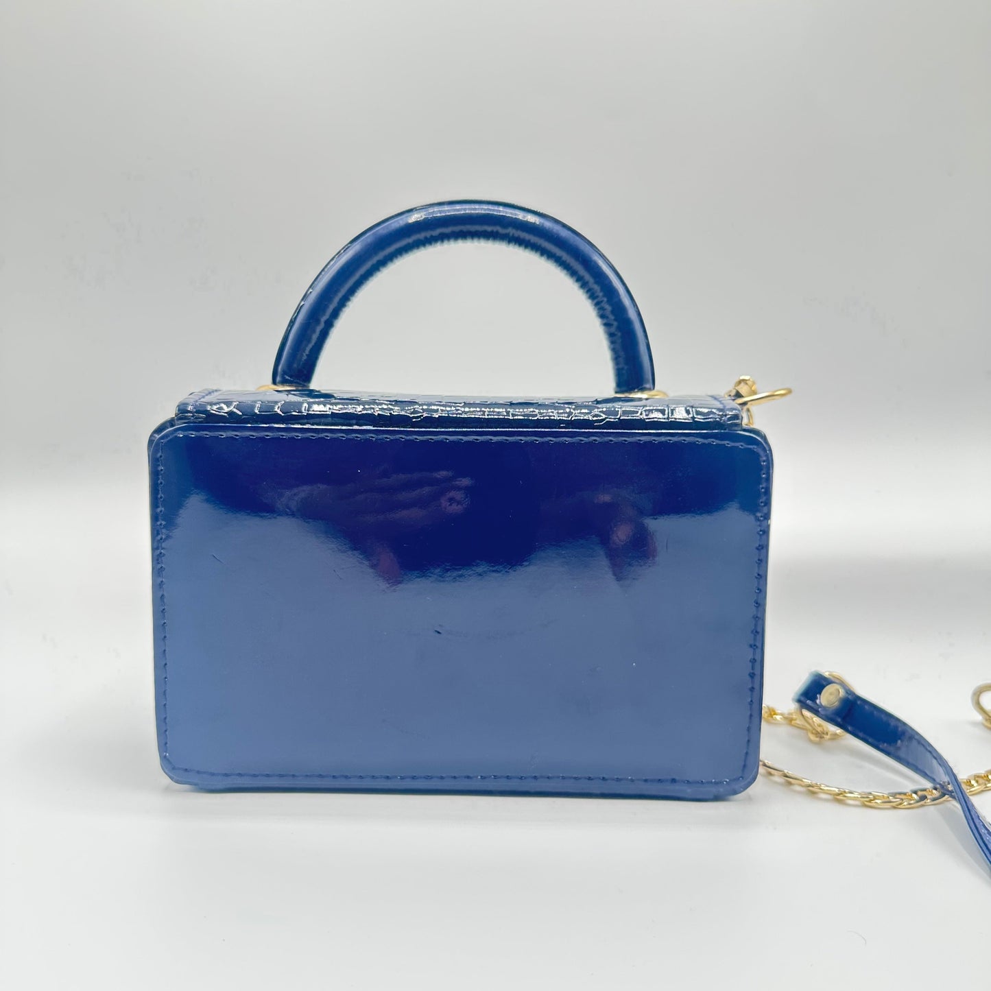 Stylish Patent Leather Handbag