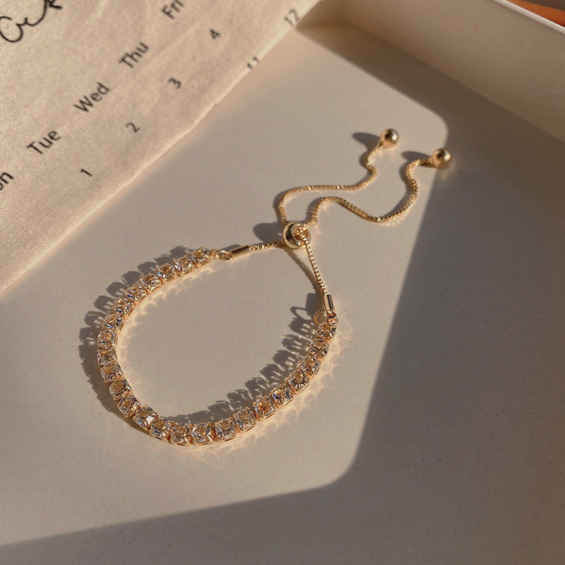 Golden Tennis Bracelet