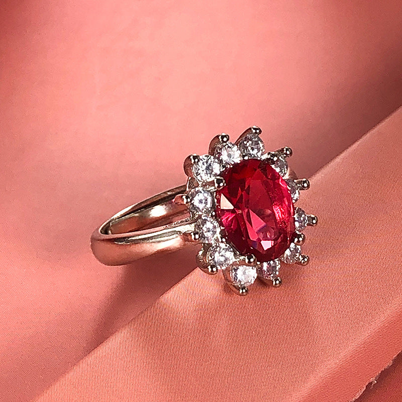 Pink Stone Zirconia Ring