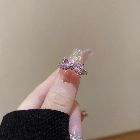 Pink Bow Ring