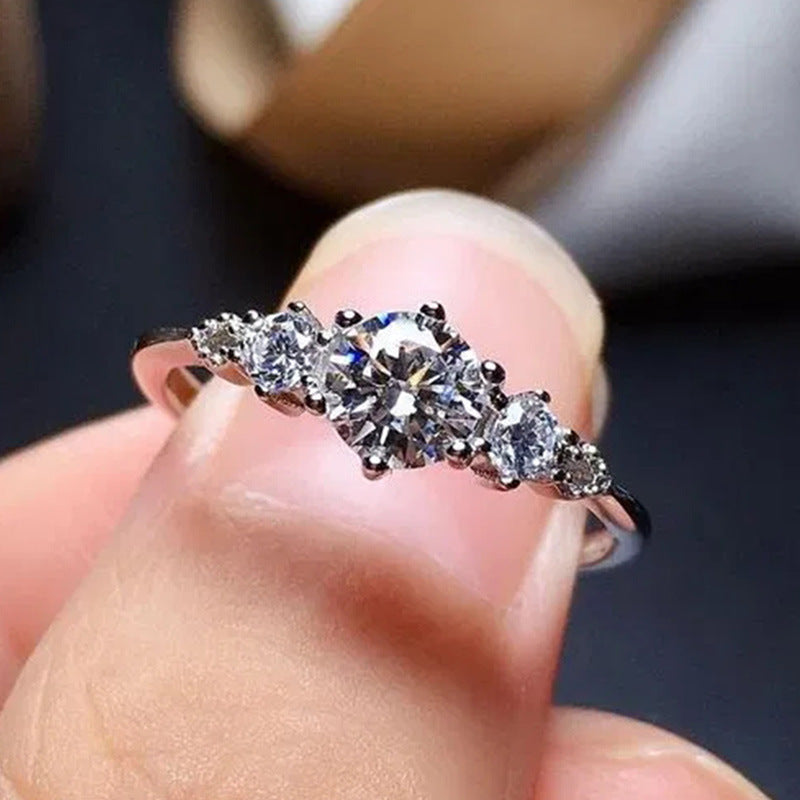 Silver Cluster Ring