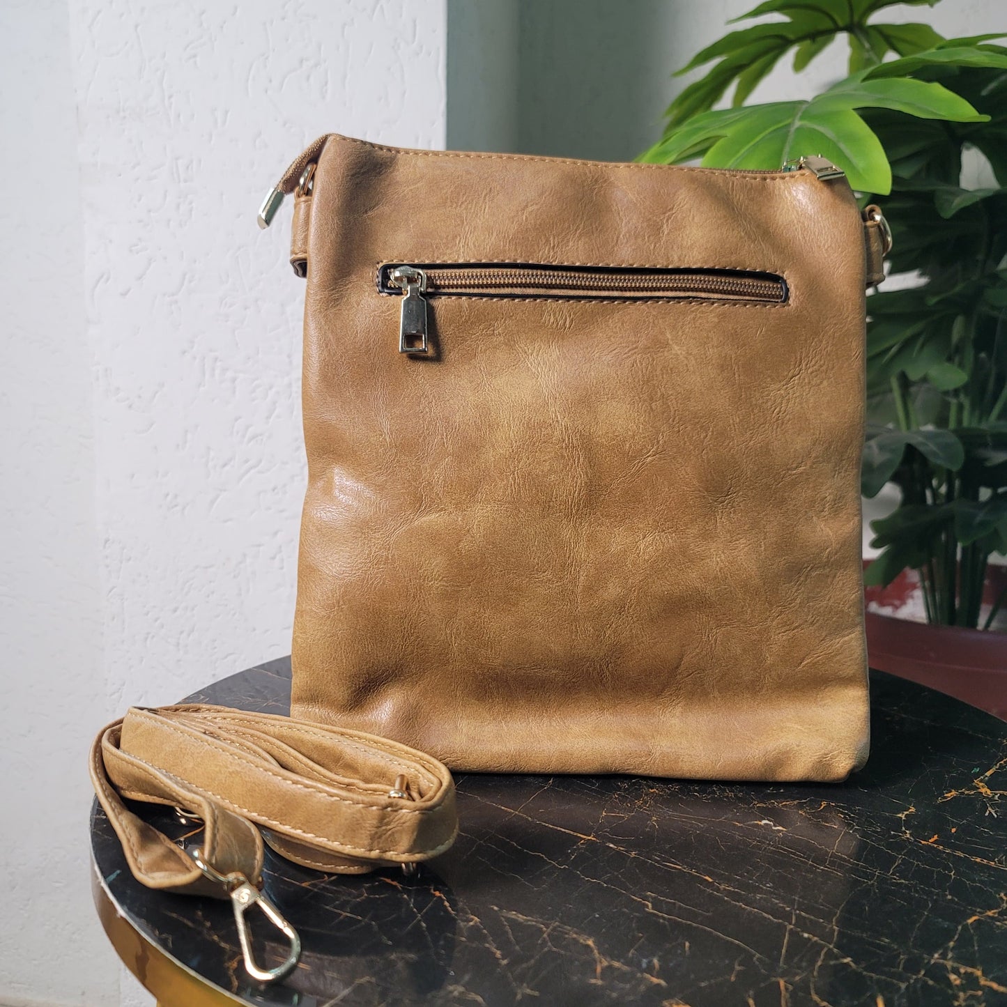 Versatile Crossbody Bag with Tassel
