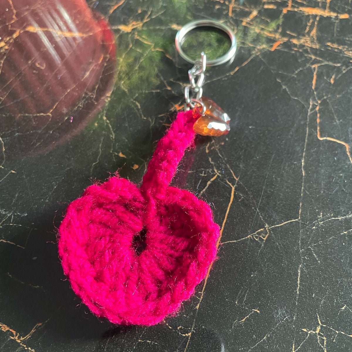Simple Crochet Keychain
