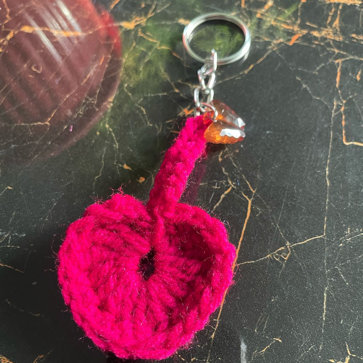 Simple Crochet Keychain