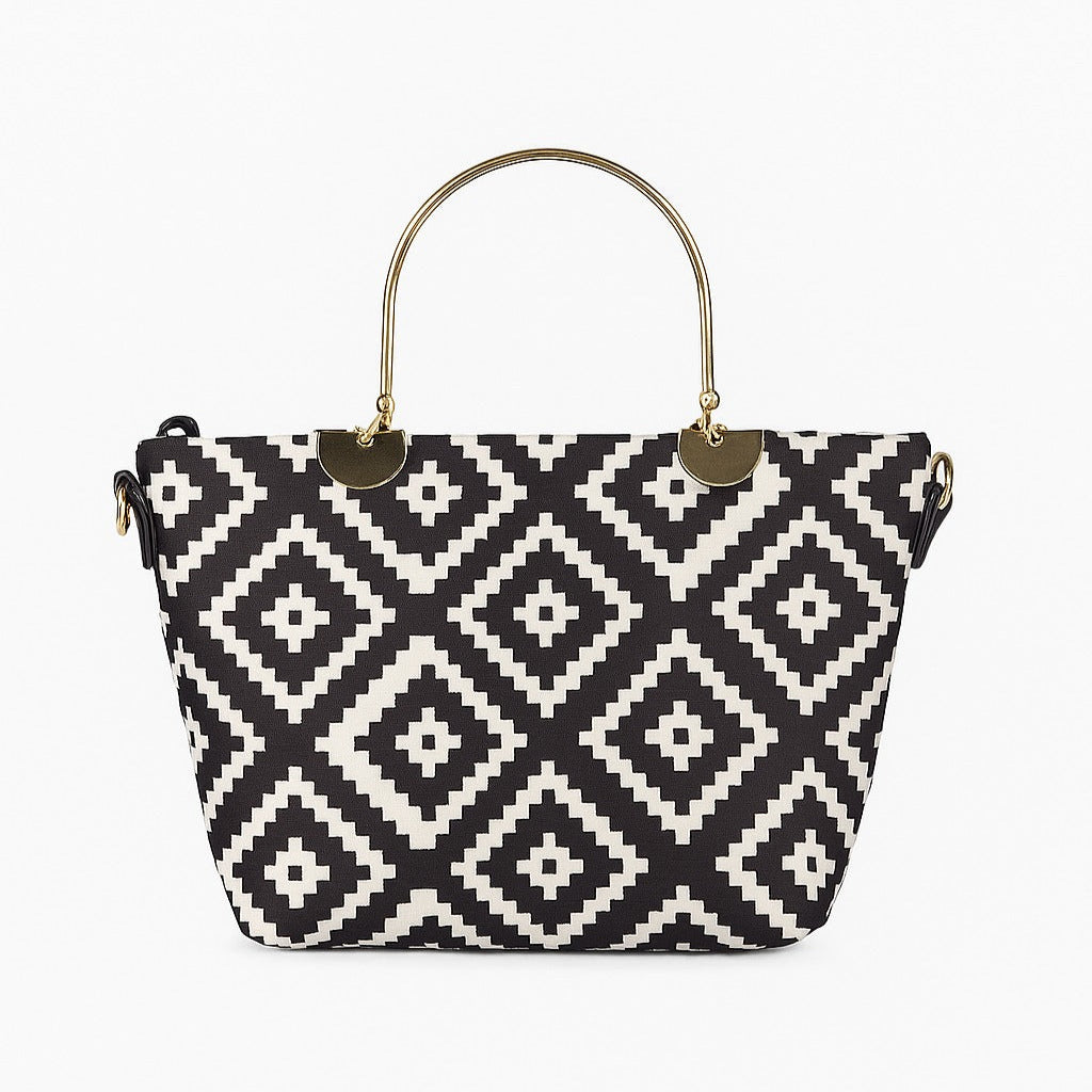 Trendy Geometric Pattern Handbag
